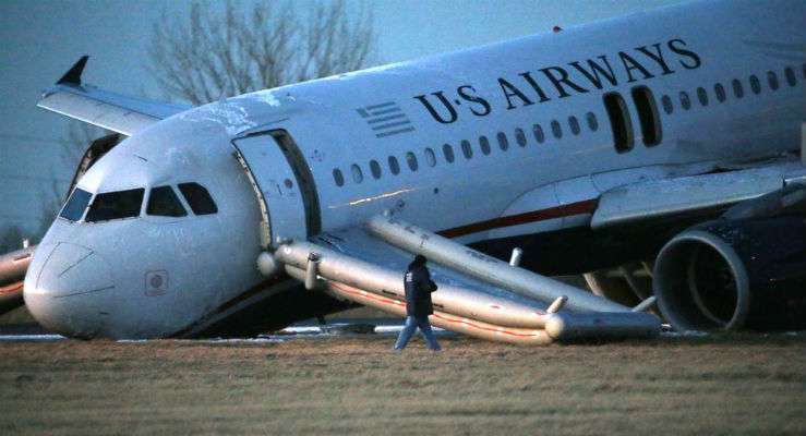 Самолёт US Airways потерпел крушение в США